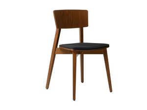 HELLEN ONE SE02 - Stackable wooden chair with integrated cushion _ New Life